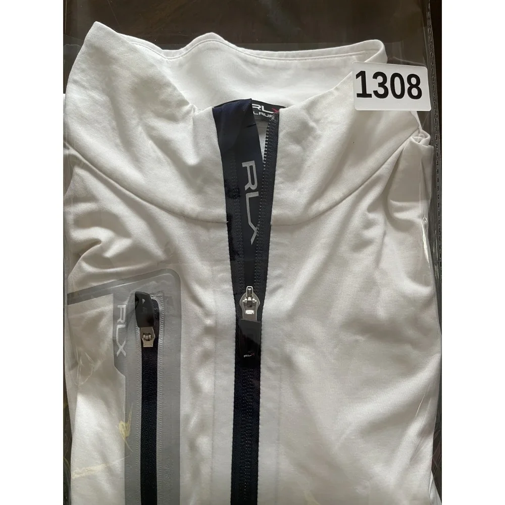 RLX Ralph Lauren Pullover Mens M White 1/4 Zip Long Sleeve Golf Athletic Top